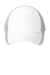 Port Authority C923 Adjustable Hat White/Black Flat Front