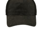 Port Authority Mens Pigment Print Mesh Back Adjustable Hat - Black