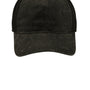 Port Authority Mens Pigment Print Mesh Back Adjustable Hat - Olive Green