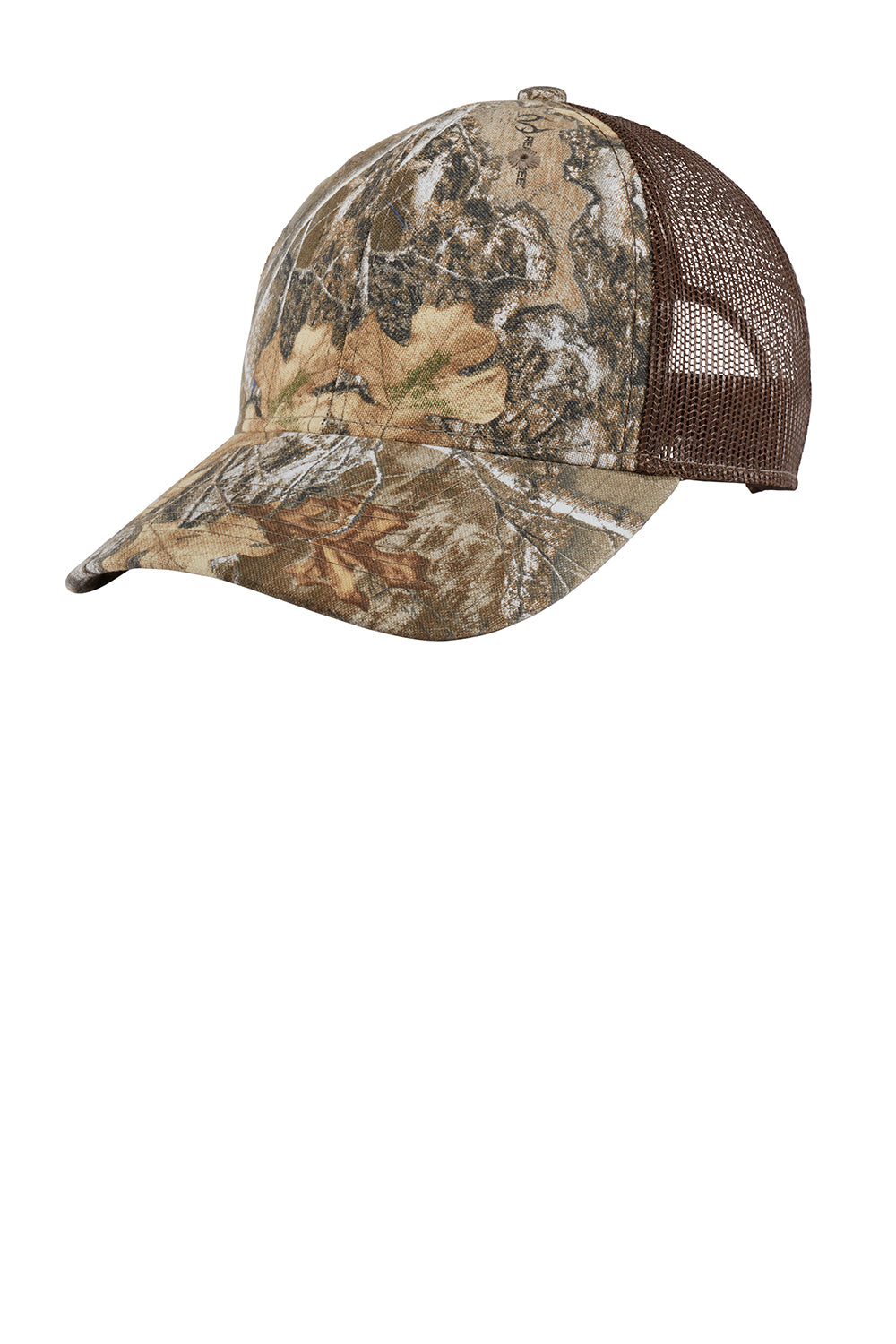 Port Authority C930 Camouflage Mesh Back Adjustable Hat Realtree Edge Camo Flat Front