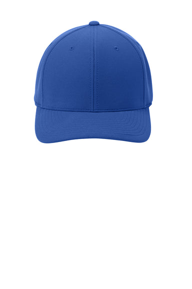 Port Authority C934 Stretch Fit Hat Royal Blue Flat Front