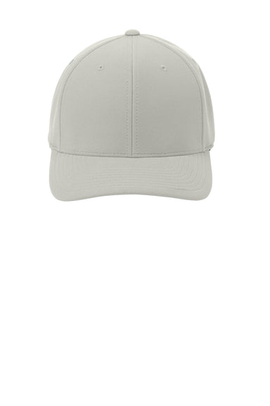 Port Authority C934 Stretch Fit Hat Silver Grey Flat Front