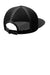 Port Authority C937 Foam Outdoor Flexfit Adjustable Hat Black Flat Back