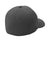 Port Authority C938 Mens Delta Flexfit Hat Dark Grey Flat Back