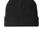 Port Authority Mens Knit Cuff Beanie - Black