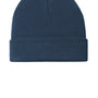 Port Authority Mens Knit Cuff Beanie - Dress Navy Blue