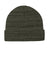 Port Authority C939 Mens Knit Cuff Beanie Heather Olive Green Flat Front