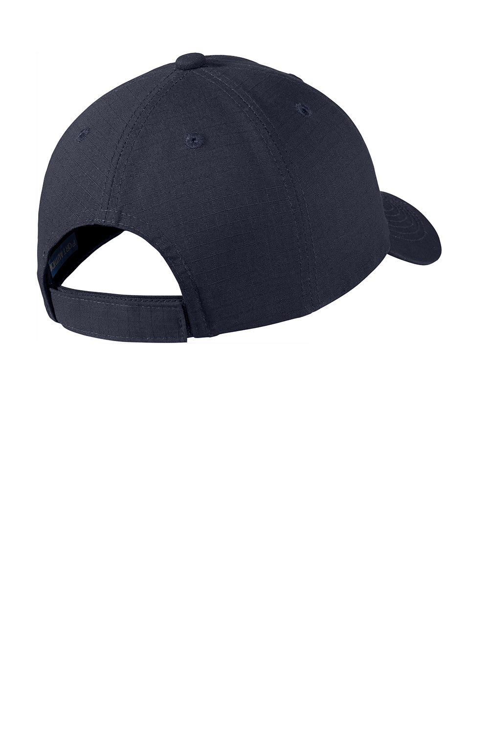 Port Authority C940 Ripstop Adjustable Hat River Navy Blue Flat Back