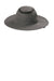 Port Authority C947 Mens Moisture Wicking Ventilated Wide Brim Hat Sterling Grey Flat Front