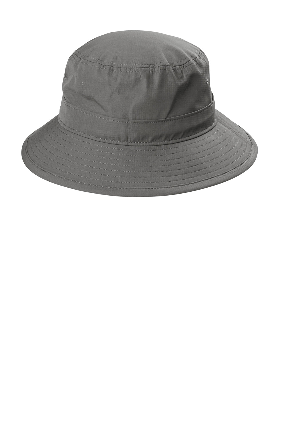 Port Authority C948 Mens Moisture Wicking Bucket Hat Sterling Grey Flat Front