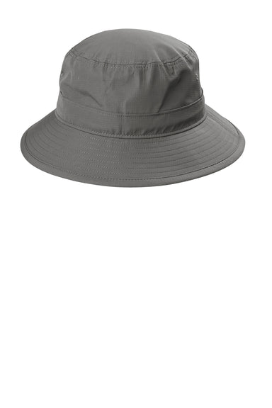 Port Authority C948 Mens Moisture Wicking Bucket Hat Sterling Grey Flat Front