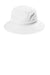 Port Authority C948 Mens Moisture Wicking Bucket Hat White Flat Front