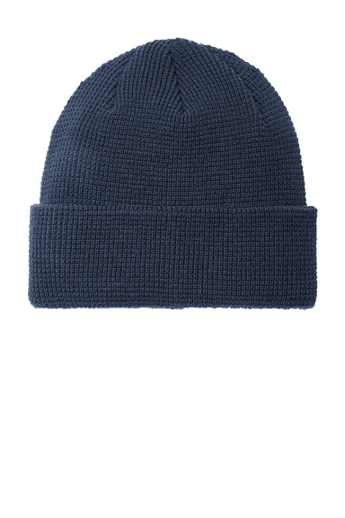 Port Authority C955 Mens Thermal Knit Cuffed Beanie Insignia Blue Flat Front