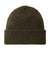 Port Authority C955 Mens Thermal Knit Cuffed Beanie Olive Green Flat Front