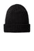 Port Authority C958 Mens Chunky Knit Beanie Deep Black Flat Front