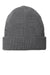 Port Authority C958 Mens Chunky Knit Beanie Heather Smoke Grey Flat Front