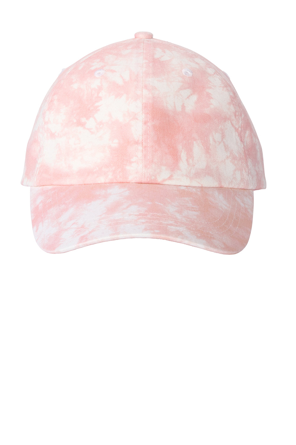 Port Authority C961 Tie Dye Adjustable Hat Light Pink Flat Front