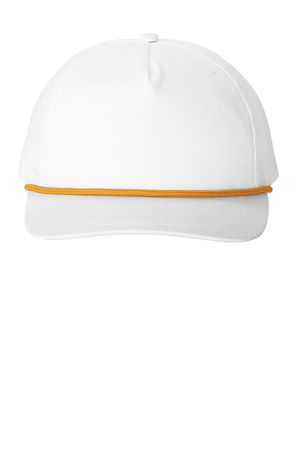 Port Authority C962 Snapback Rope Hat White/Athletic Gold Flat Front