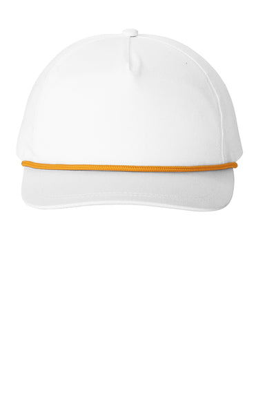 Port Authority C962 Snapback Rope Hat White/Athletic Gold Flat Front