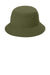 Port Authority C975 Mens Classic Twill Bucket Hat Olive Drab Green Flat Front