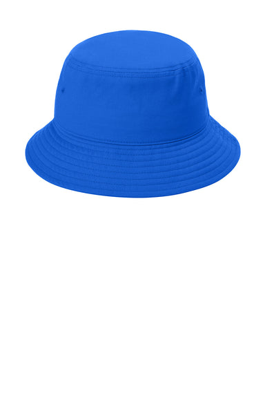 Port Authority C975 Mens Classic Twill Bucket Hat True Royal Blue Flat Front