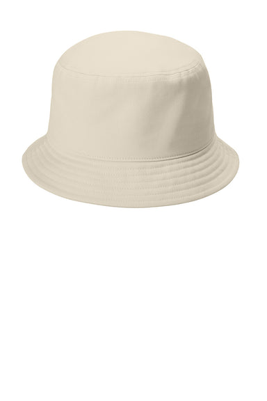 Port Authority C976 Mens Twill Short Brim Bucket Hat Sahara Flat Front