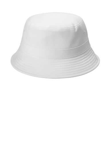 Port Authority C980 Mens Bucket Hat White Flat Front