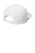 Port Authority C981 Mens Adjustable Rope Hat White/Black Flat Back