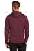 Nike CN9473 Mens Therma-Fit Moisture Wicking Fleece Hooded Sweatshirt Hoodie Team Dark Maroon Model Back