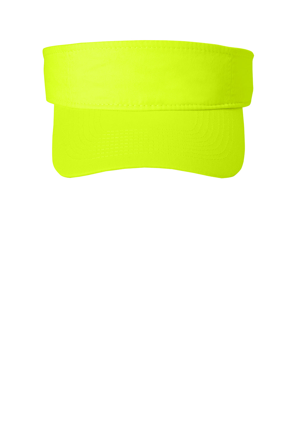 Port & Company CP45 Mens Fashion Adjustable Visor Neon Yellow Flat Front