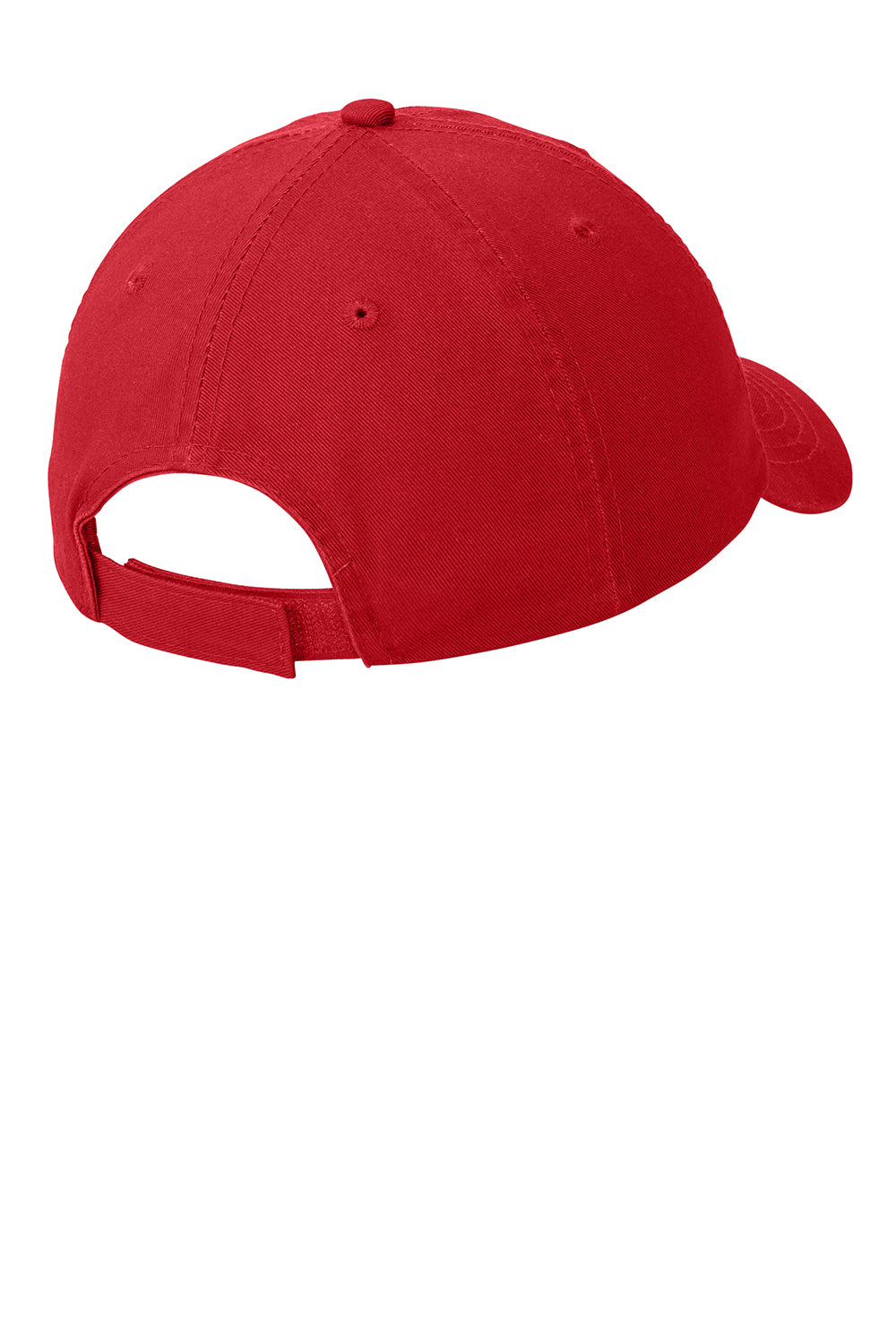 Port & Company CP78 Mens Adjustable Hat Red Flat Back