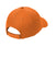 Port & Company CP80 Mens Twill Adjustable Hat Orange Flat Back