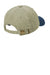 Port & Company CP83 Mens Adjustable Hat Khaki/Navy Blue Flat Back