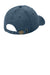 Port & Company CP84 Mens Adjustable Hat Navy Blue Flat Back