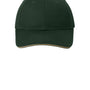 Port & Company Mens Sandwich Bill Adjustable Hat - Hunter Green/Khaki Brown