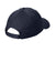 Port & Company CP85 Mens Sandwich Bill Adjustable Hat Navy Blue/White Flat Back