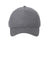 Port & Company CP86 Mens Twill Adjustable Hat Charcoal Grey Flat Front