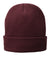 Port & Company CP90L Mens Fleece Lined Knit Beanie Maroon Flat Front