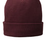 Port & Company Mens Fleece Lined Knit Beanie - Maroon