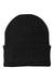 Port & Company CP90 Mens Knit Beanie Black Flat Front