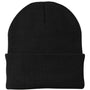 Port & Company Mens Knit Beanie - Black