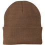 Port & Company Mens Knit Beanie - Brown