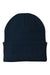 Port & Company CP90 Mens Knit Beanie Navy Blue Flat Front