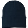 Port & Company Mens Knit Beanie - Navy Blue