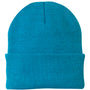 Port & Company Mens Knit Beanie - Neon Blue