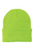 Port & Company CP90 Mens Knit Beanie Neon Green Flat Front