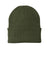 Port & Company CP90 Mens Knit Beanie Olive Drab Green Flat Front