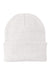 Port & Company CP90 Mens Knit Beanie White Flat Front