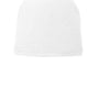 Port & Company Mens Fleece Lined Beanie - White