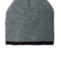 Port & Company Mens Beanie - Athletic Oxford Grey/Black